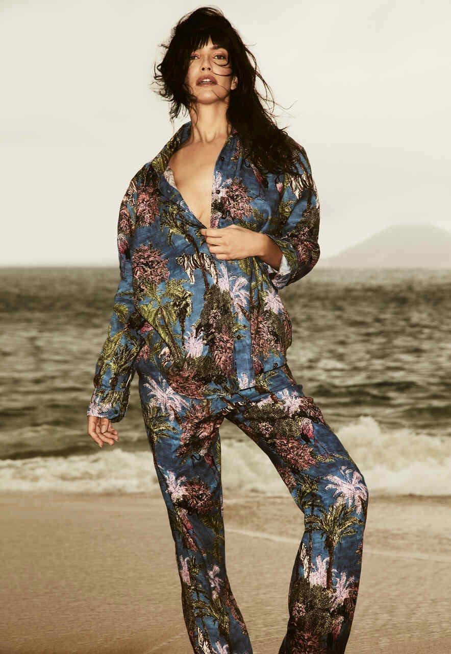 adult female person woman beachwear clothing formal wear suit pants