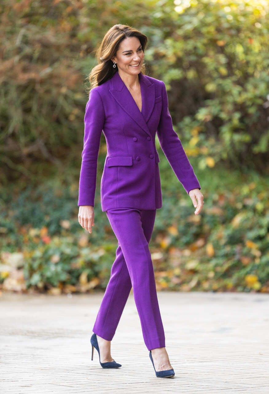 formal wear suit person walking adult female woman blazer jacket shoe
