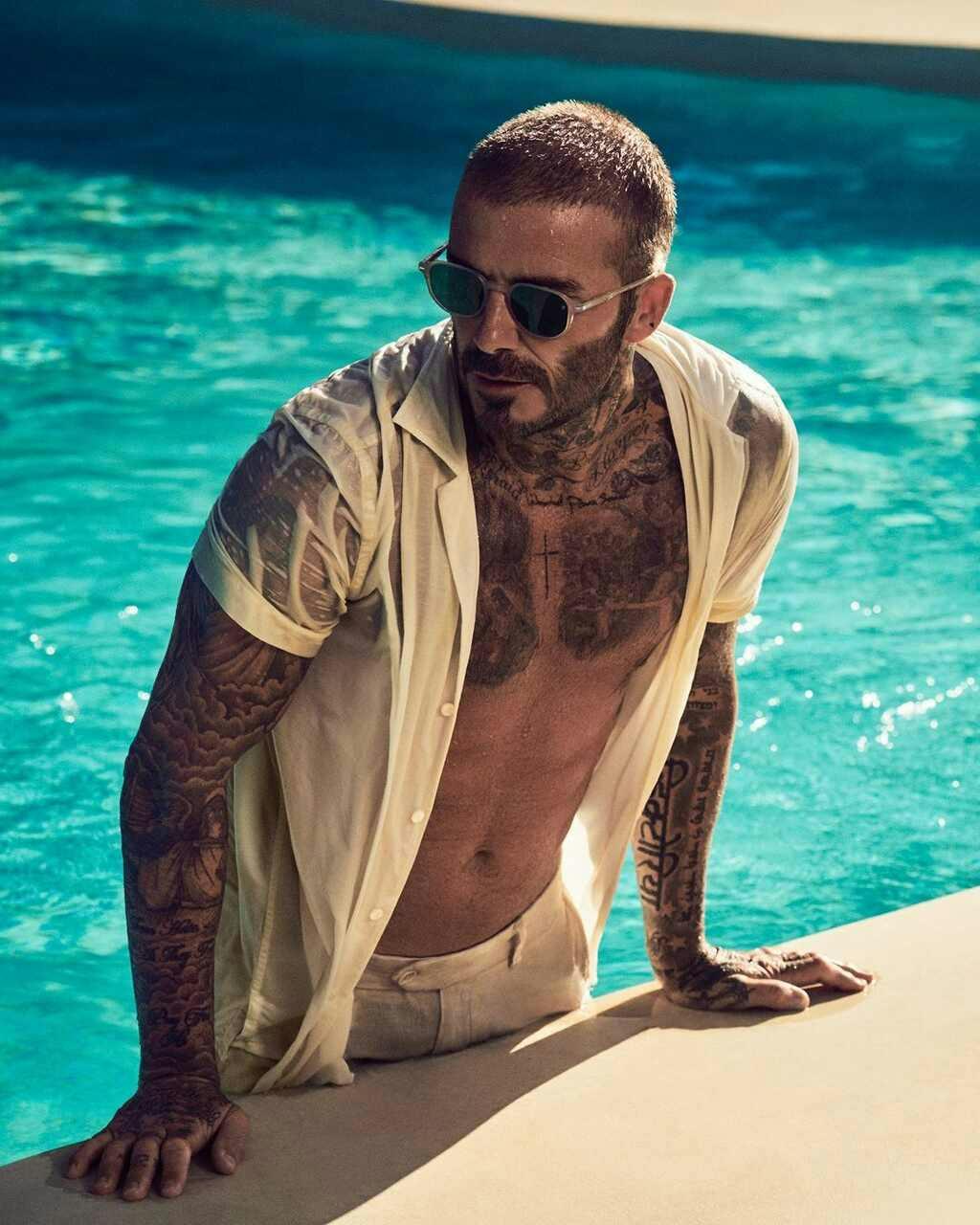 sleeve person skin tattoo sunglasses adult male man beachwear face