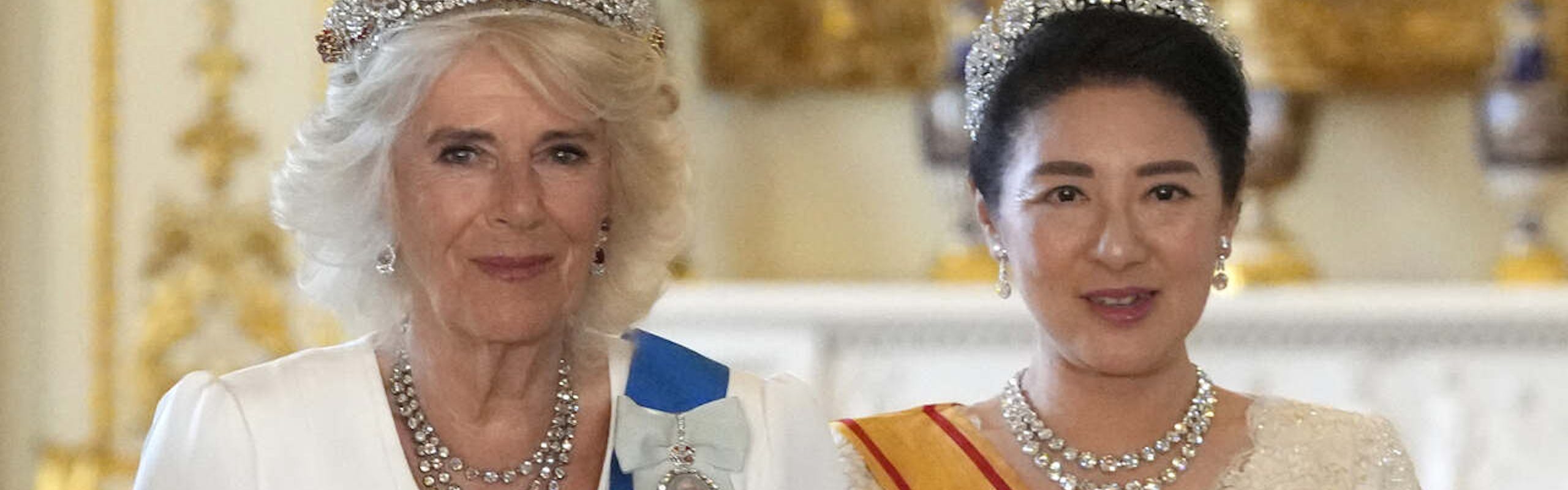 Rainha Camilla e Masako, a imperatriz do Japão (Foto: Getty Images)