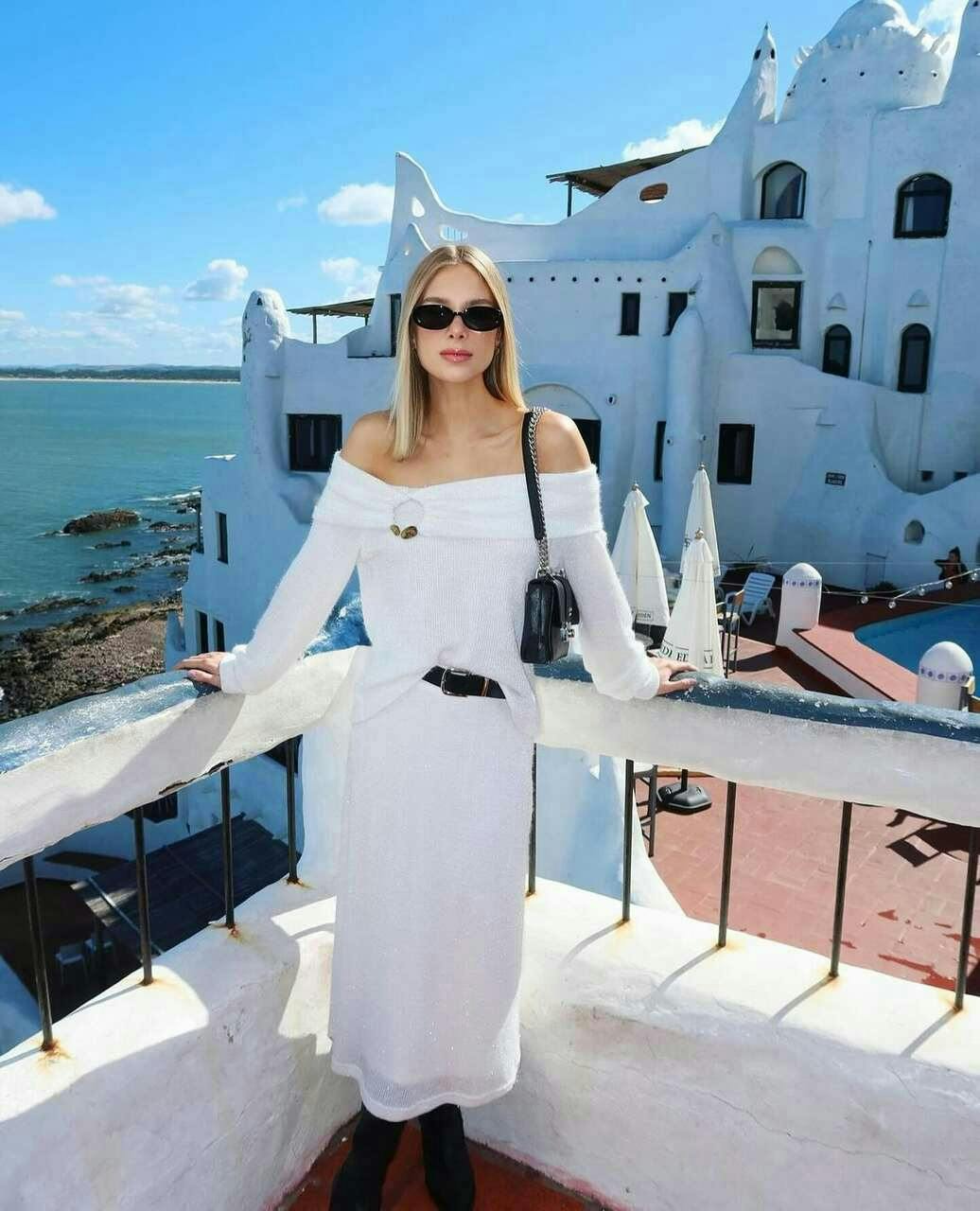 adult female person woman accessories sunglasses landmark