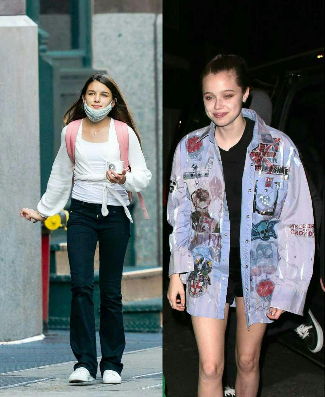 clothing coat person female girl teen face head