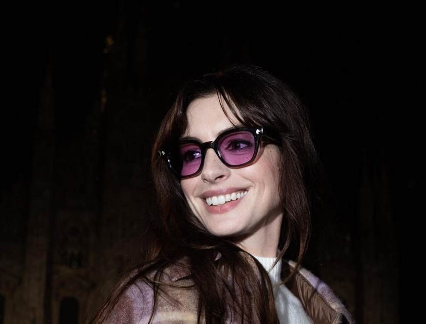 face head person photography portrait smile coat sunglasses glasses jacket
