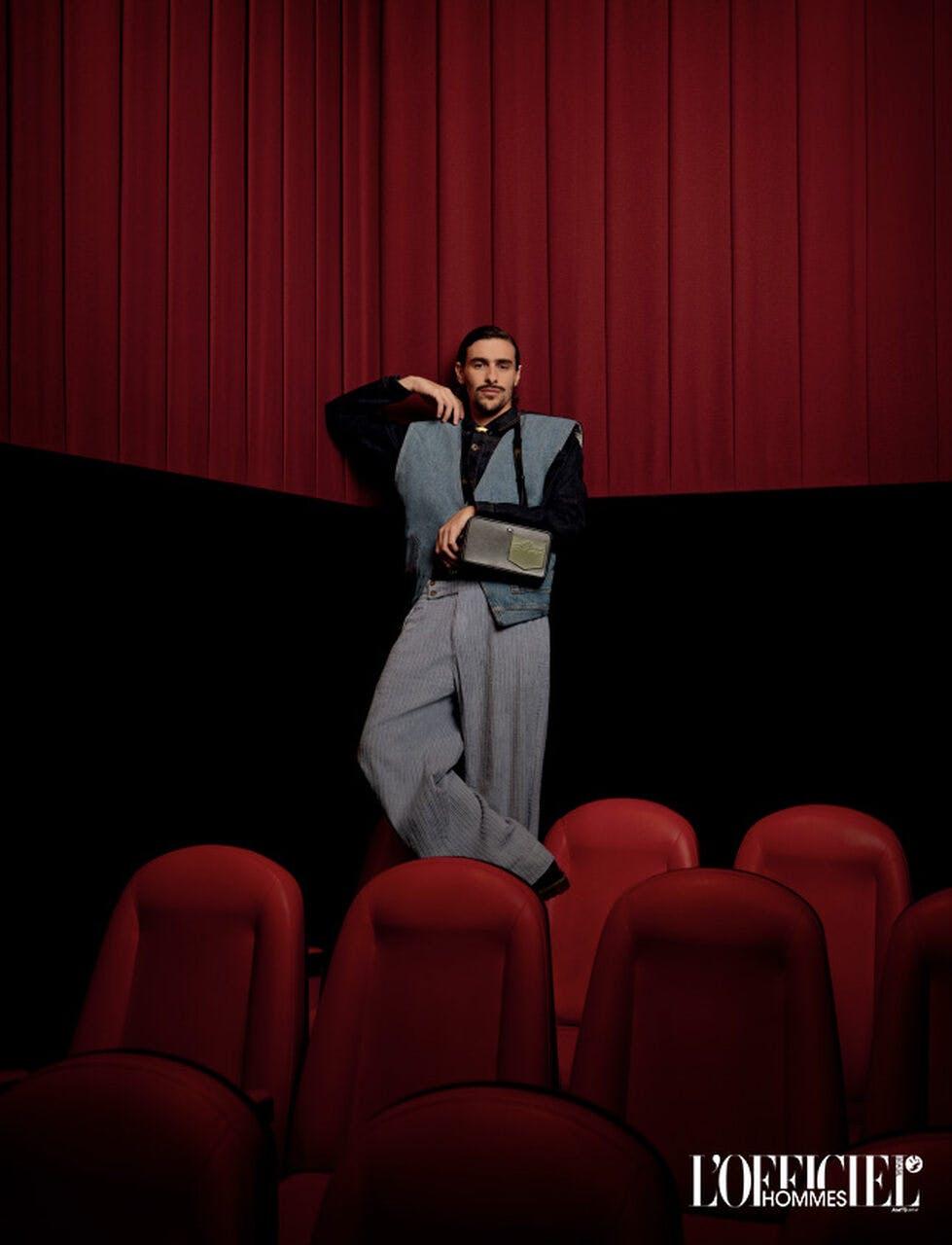 theater adult male man person cinema stage coat photography face